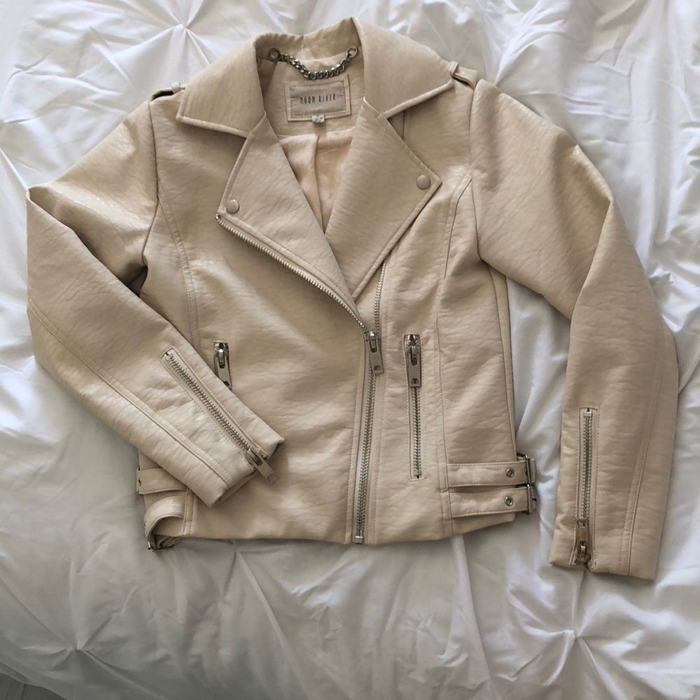 MOON River Faux Leather Jacket